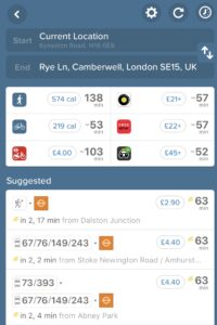 Citymapper screen capture